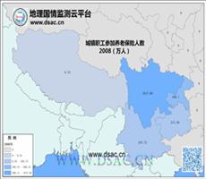 2008年西南城镇职工养老保险人数