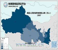 2007年西北离退人员养老保险人数