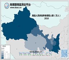2010年西北离退人员养老保险人数