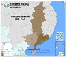 2010年中南城镇职工养老保险人数
